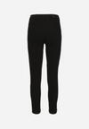 Czarne Jeansy Skinny z Efektem Push Up Ozdobione Guzikami Zolvila