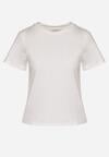 Biały Klasyczny T-shirt z Bawełny Lorali