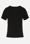 Czarny Klasyczny T-shirt z Bawełny Lorali
