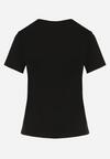 Czarny Klasyczny T-shirt z Bawełny Lorali