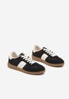 Czarne Sneakersy Retro w Stylu Klasycznych Tenisówek Tanonea