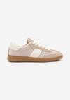 Ciemnobeżowe Sneakersy Retro w Stylu Klasycznych Tenisówek Tanonea