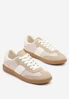 Ciemnobeżowe Sneakersy Retro w Stylu Klasycznych Tenisówek Tanonea