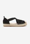 Fekete bézs Espadrilles