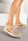 Sötét bézs bézs Espadrilles