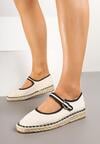 Fehér bézs Espadrilles