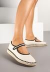 Fehér bézs Espadrilles