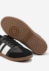 Czarne Sneakersy Tenisówki z Ozdobnymi Paskami Danavin