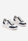 Sneakers Alb cu bleumarin