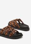 Papuci Imprimeu leopard