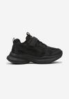 Czarne Buty Sportowe Sneakersy z Cyrkoniami Rivresia