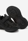 Czarne Buty Sportowe Sneakersy z Cyrkoniami Rivresia