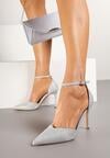 Pantofi stiletto Argintii