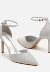 Pantofi stiletto Argintii