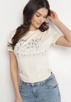 T-shirt Bej deschis