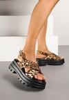 Sandale Imprimeu leopard