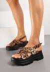 Sandale Imprimeu leopard