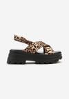 Sandale Imprimeu leopard
