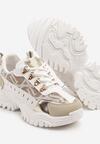 Sneakers Alb cu bej