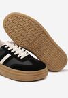 Czarne Sneakersy na Platformie w Stylu Kultowych Tenisówek Gonoriel