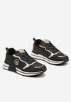 Czarne Sneakersy Ozdobione Metaliczną Aplikacją Zolamira