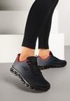 Czarno-Szare Buty Sportowe Sneakersy Ozdobione Cieniowaniem Hanetdane