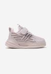 Fioletowe Buty Sportowe Sneakersy ze Skórzaną Wkładką Ozdobione Tłoczeniem Fonorwin