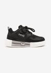 Czarne Buty Sportowe Sneakersy z Wkładką ze Skóry Naturalnej Florvesa