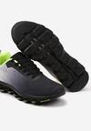 Szaro-Zielone Buty Sportowe Sneakersy z Motywem Ombre Lorami