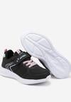 Czarne Buty Sportowe Sneakersy z Napisem i Geometrycznym Wzorem Iloniel