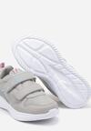 Jasnoszare Buty Sportowe Sneakersy z Motywem Gwiazdek Ilanier