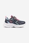 Granatowo-Niebieskie Buty Sportowe Sneakersy Ozdobiona Motylkami i Brokatem Aranilith