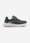 Granatowo-Zielone Buty Sportowe Sneakersy Ozdobione Napisem Ilovella
