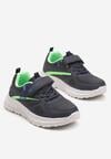 Granatowo-Zielone Buty Sportowe Sneakersy Ozdobione Napisem Ilovella
