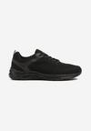 Czarne Buty Sportowe Sneakersy z Geometrycznym Wzorem Aranelora