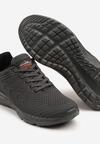 Ciemnoszare Buty Sportowe Sneakersy z Geometrycznym Wzorem Aranelora
