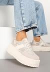 Sneakers Print piele de șarpe