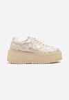 Sneakers Print piele de șarpe