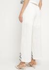 Pantaloni Alb cu negru