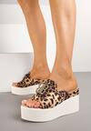 Papuci Imprimeu leopard