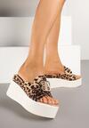 Papuci Imprimeu leopard