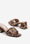 Papuci Imprimeu leopard