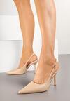 Pantofi stiletto Bej