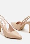 Pantofi stiletto Bej