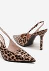 Pantofi stiletto Imprimeu leopard