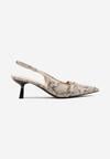 Sandale Print piele de șarpe
