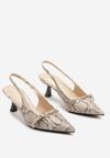 Sandale Print piele de șarpe