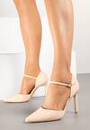 Pantofi stiletto Bej