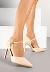 Pantofi stiletto Bej