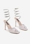 Pantofi stiletto Argintii
